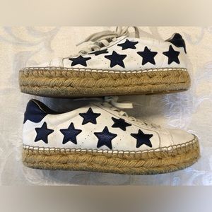 Marc Fischer leather blue star espadrilles, 7